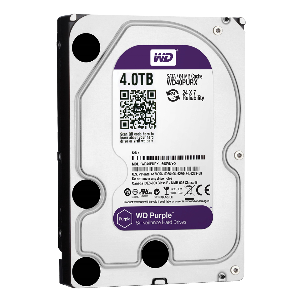 WD Purple Security Harde Schijf 4 TB