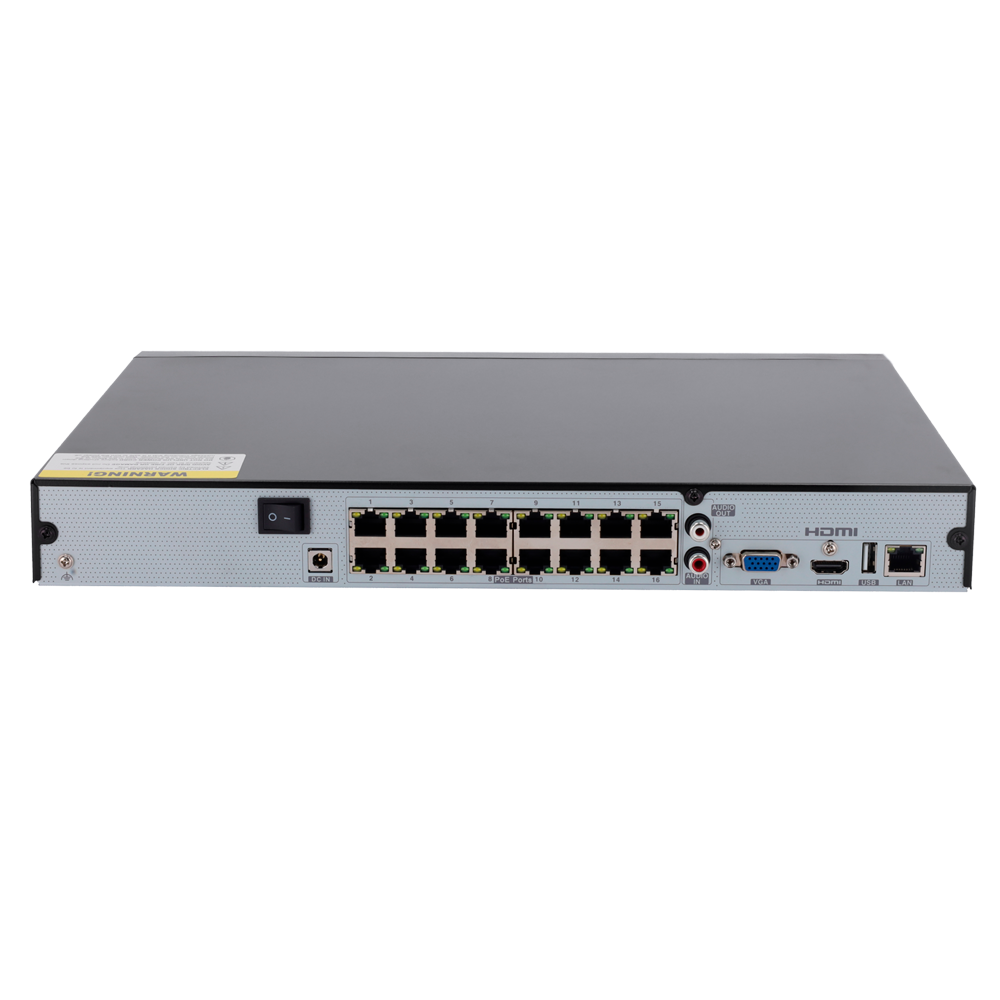 16 kanaals IP camerarecorder met POE
